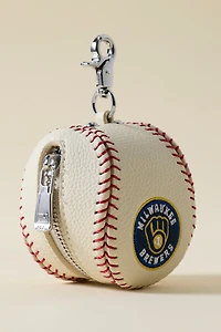 MLB Milwaukee Brewers Baseball Pouch Keychain