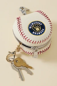 MLB Milwaukee Brewers Baseball Pouch Keychain
