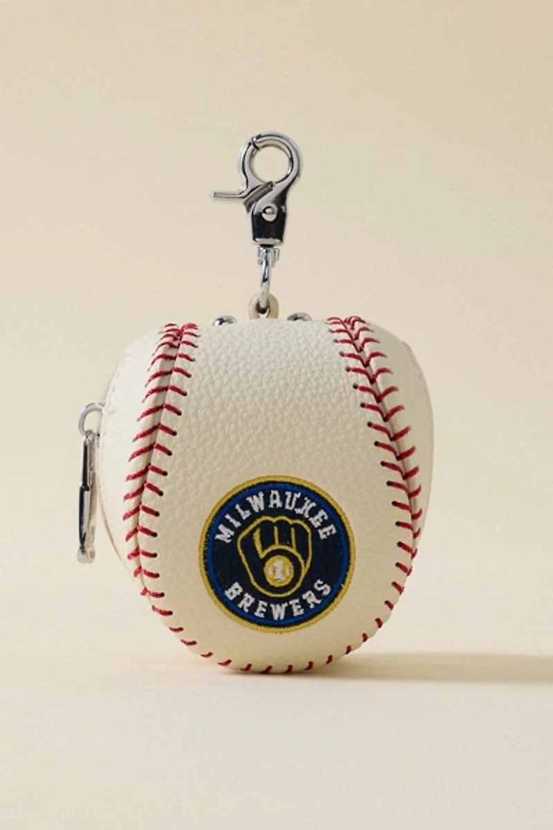 MLB Milwaukee Brewers Baseball Pouch Keychain