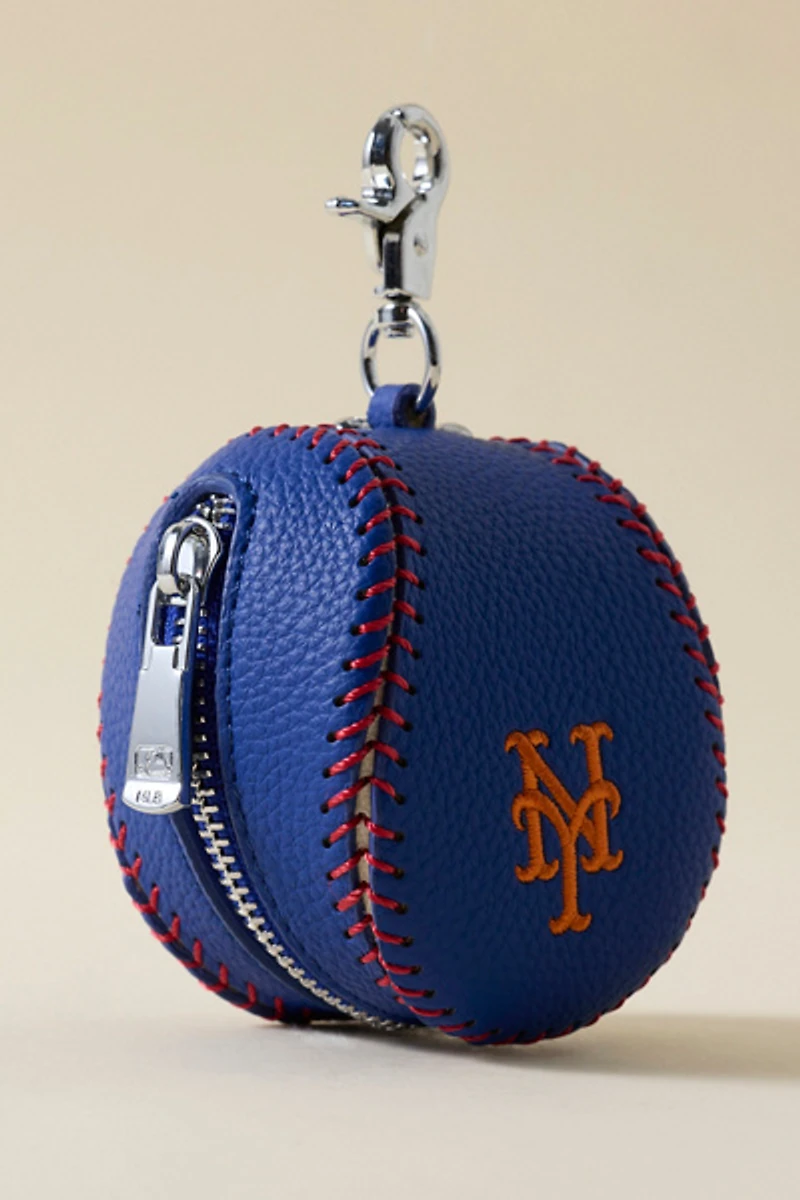 MLB New York Mets Baseball Pouch Keychain