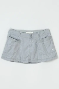 Vintage Y2k Low-Rise Cargo Micro Mini Skirt
