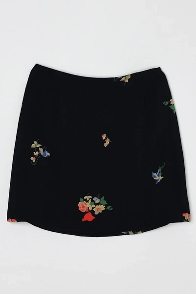 Vintage Y2k Floral Printed Mini Skirt