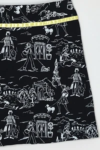 Vintage Y2k Paris Printed Mini Skirt