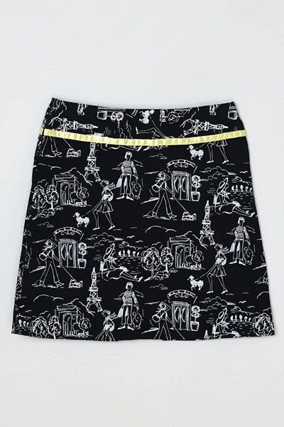 Vintage Y2k Paris Printed Mini Skirt