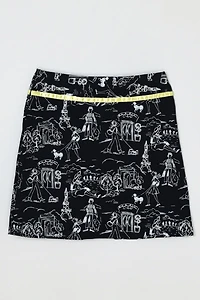 Vintage Y2k Paris Printed Mini Skirt