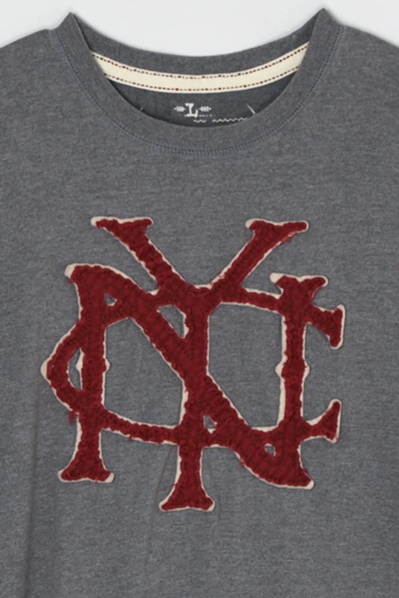 Vintage Y2k N.Y.C. Stitched-Letters T-Shirt