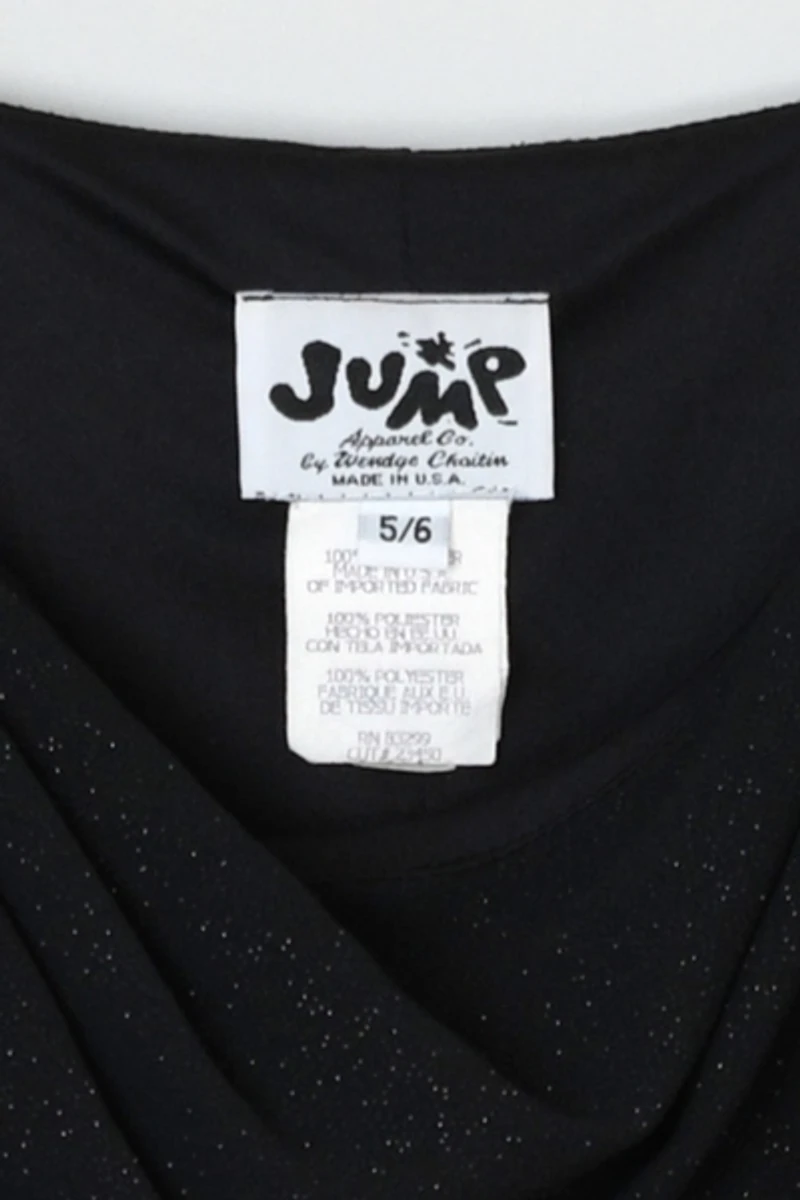 Vintage Y2k Shimmery Black Ruched Midi Dress