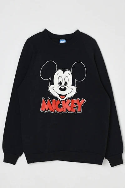 Vintage 90s Mickey Mouse Raglan Sweatshirt