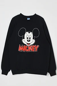 Vintage 90s Mickey Mouse Raglan Sweatshirt