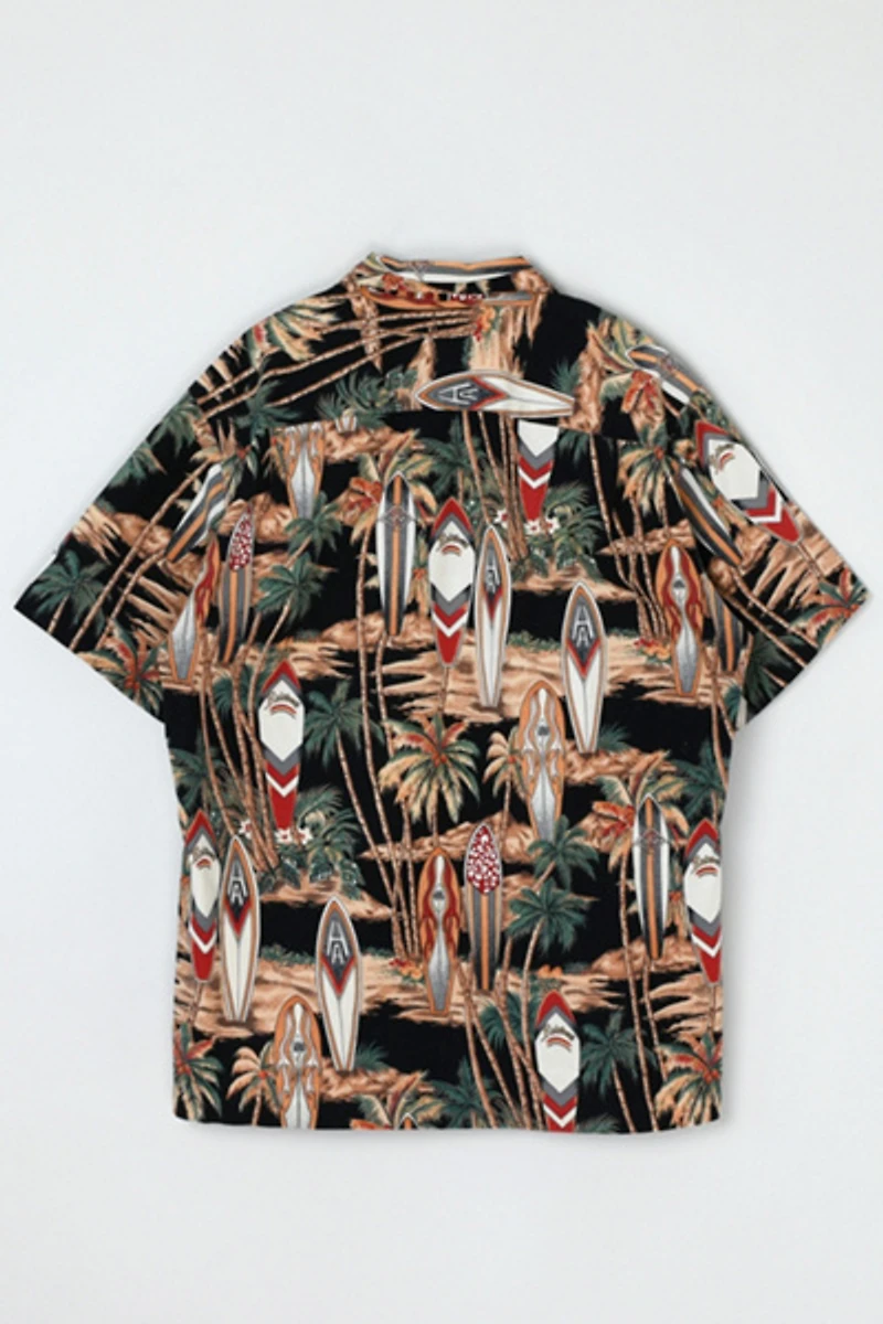Vintage 90s Boards & Palms Hawaiian Shirt