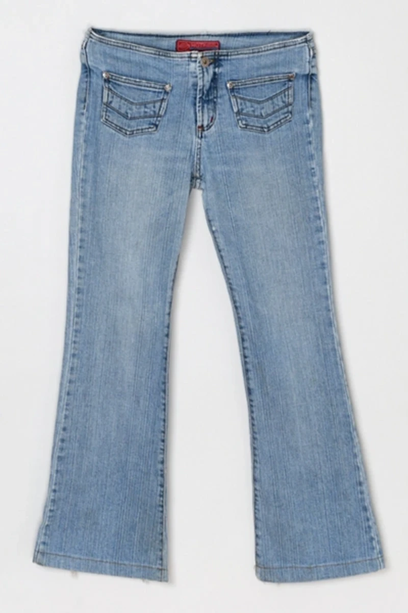 Vintage Y2k Hot Kiss Low Rise Flared Jeans