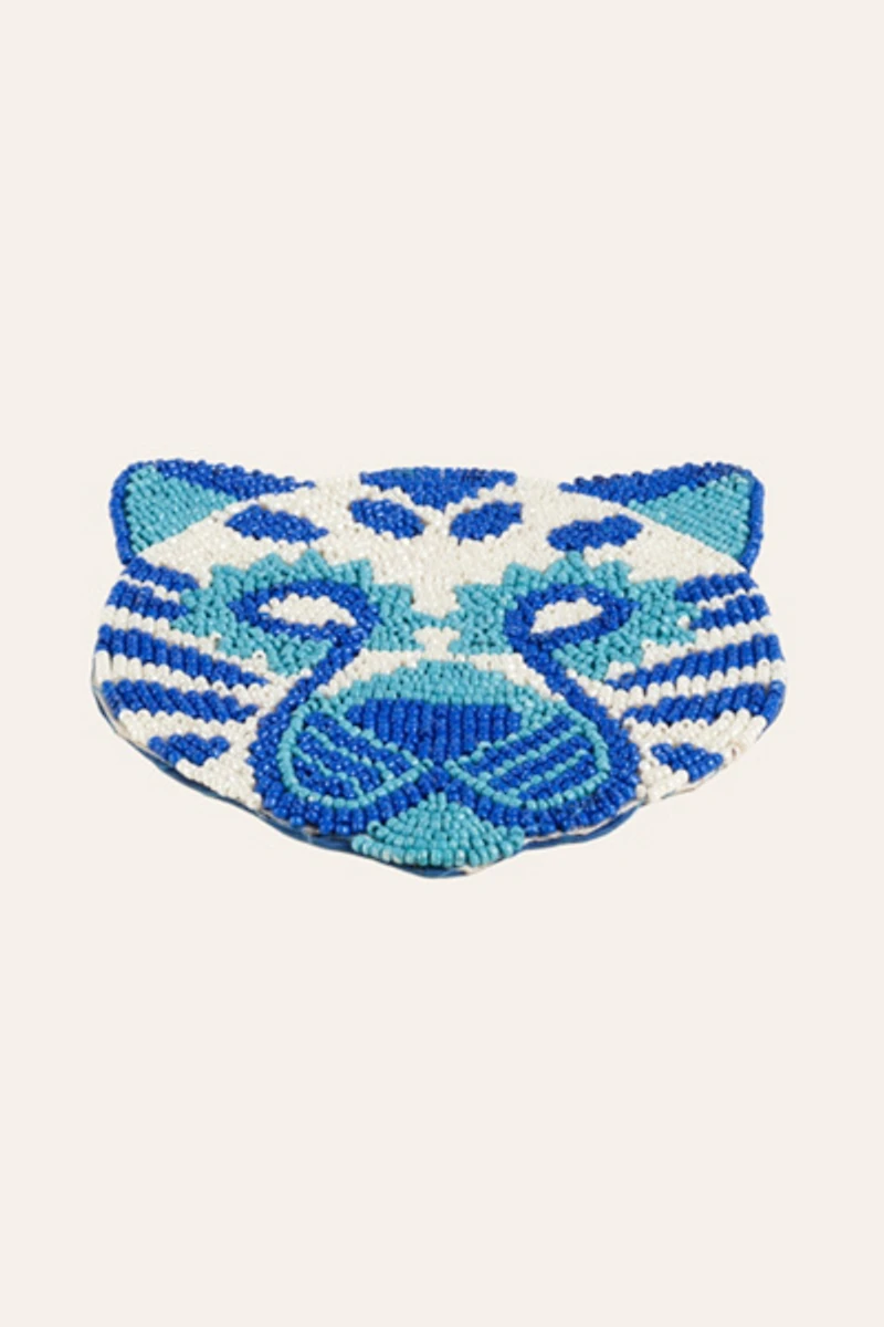 Zsa Zsa Zsu Dadri Beaded Tiger Coaster