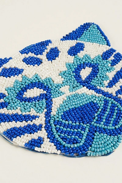 Zsa Zsa Zsu Dadri Beaded Tiger Coaster
