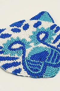 Zsa Zsa Zsu Dadri Beaded Tiger Coaster