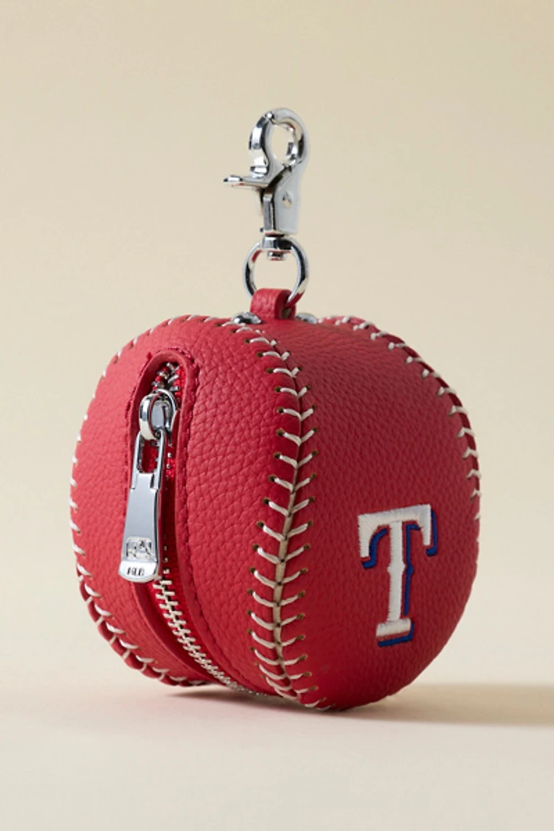 MLB Texas Rangers Baseball Pouch Keychain