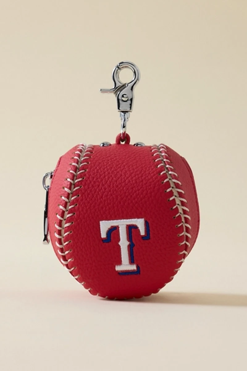 MLB Texas Rangers Baseball Pouch Keychain