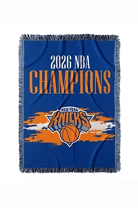 NBA New York Knicks 2026 Champions Tapestry Throw Blanket