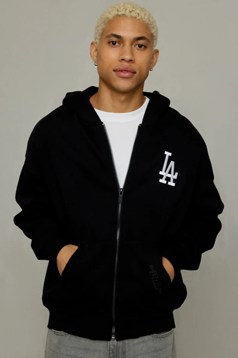 Pro Standard MLB Los Angeles Dodgers Zip-Up Hoodie Sweatshirt