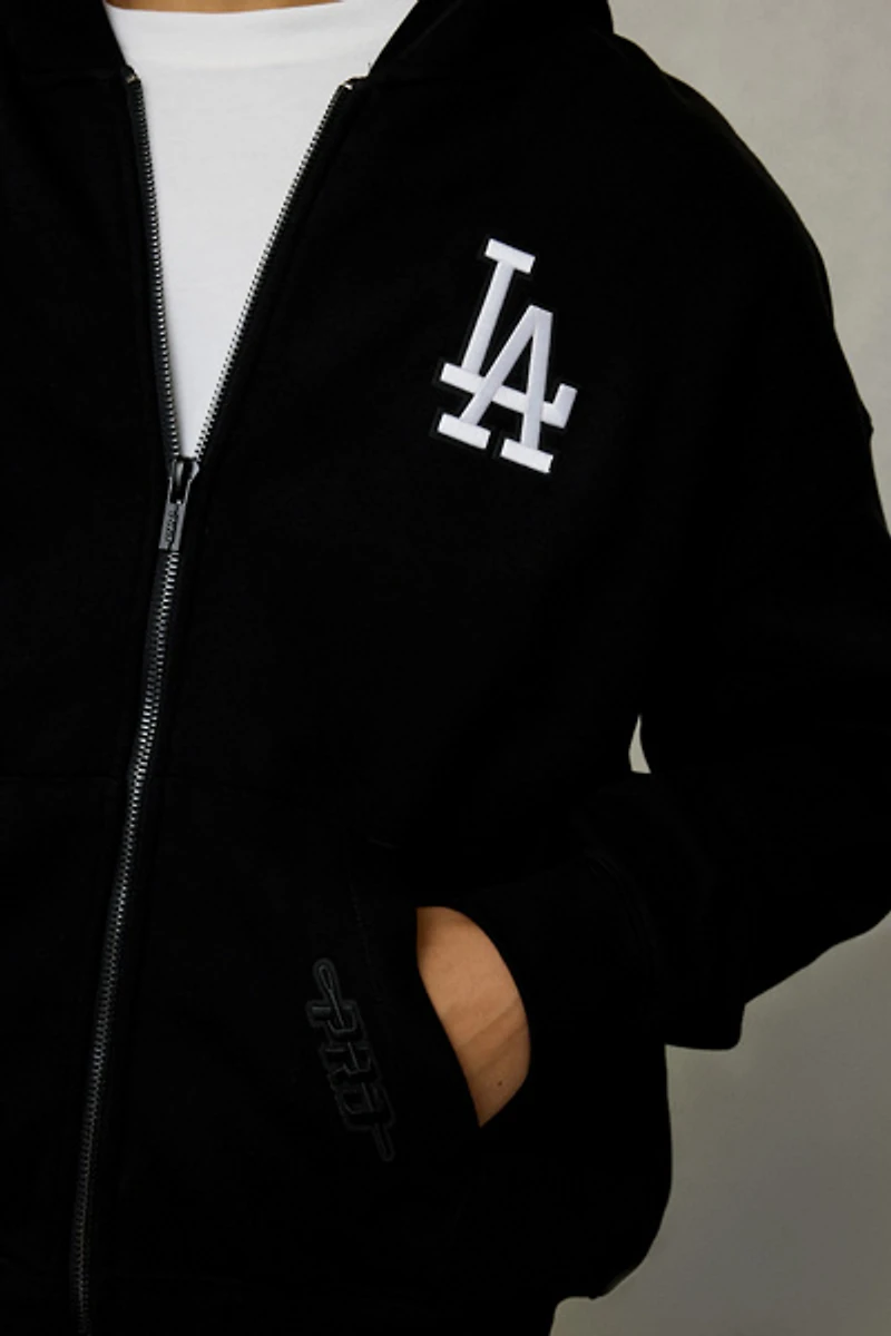 Pro Standard MLB Los Angeles Dodgers Zip-Up Hoodie Sweatshirt