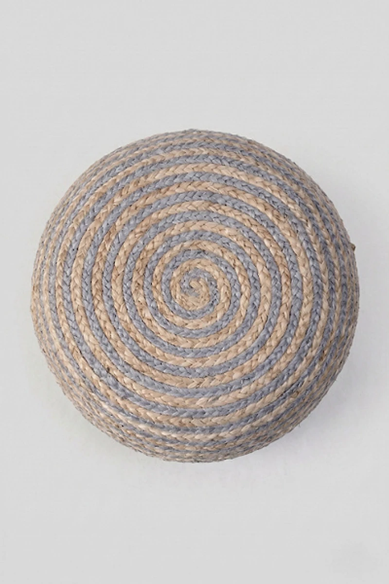 Tulum Round Jute Floor Pouf