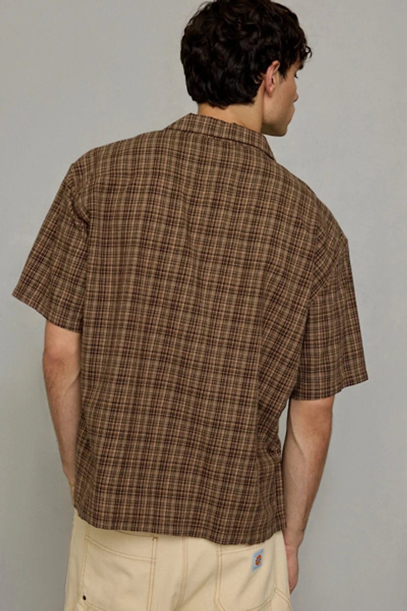 Rhythm Brady Check Pattern Short Sleeve Shirt
