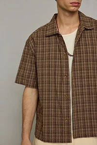 Rhythm Brady Check Pattern Short Sleeve Shirt