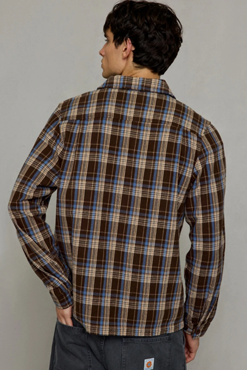 Rhythm Alex Check Pattern Long Sleeve Shirt