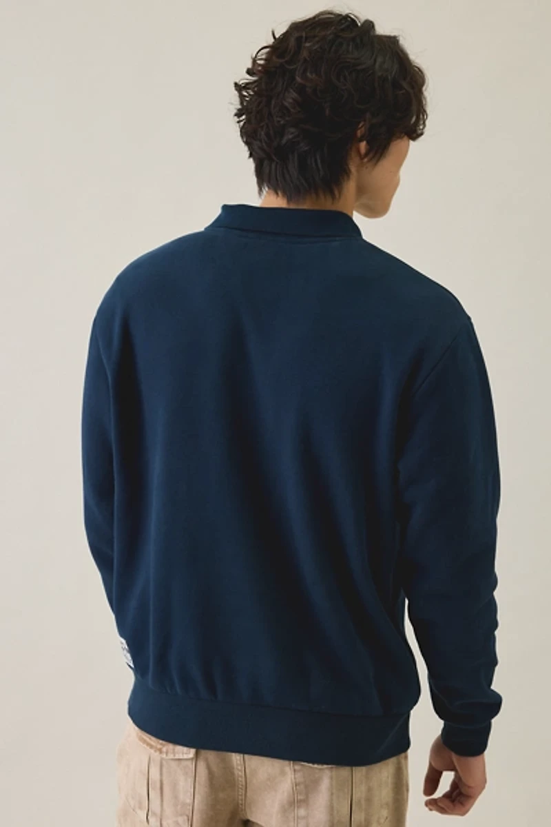 Rhythm Pacific Vintage Fleece Polo Sweatshirt