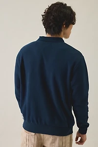 Rhythm Pacific Vintage Fleece Polo Sweatshirt