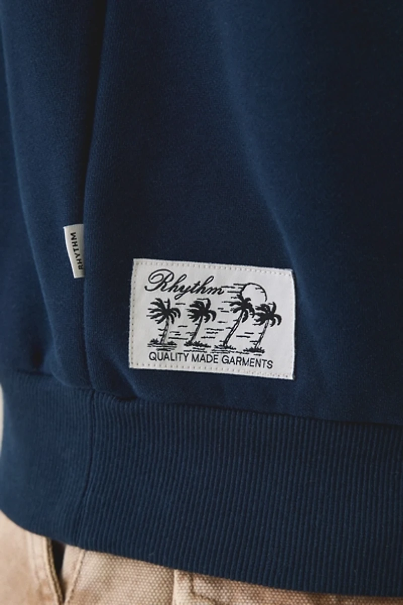 Rhythm Pacific Vintage Fleece Polo Sweatshirt