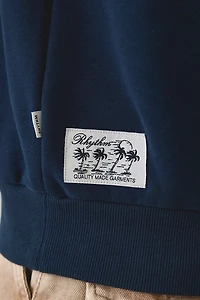 Rhythm Pacific Vintage Fleece Polo Sweatshirt