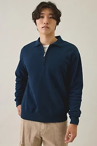 Rhythm Pacific Vintage Fleece Polo Sweatshirt