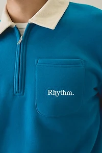 Rhythm Sutton Quarter Zip Fleece Sweatshirt