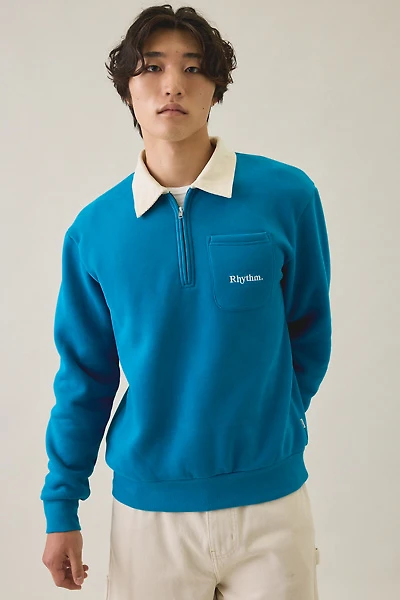 Rhythm Sutton Quarter Zip Fleece Sweatshirt