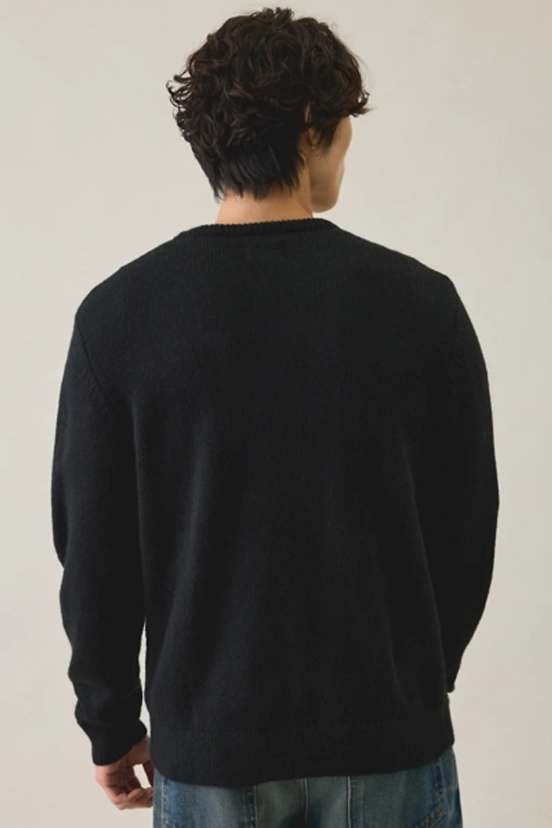Rhythm Stripe Fisherman Knit Crew Neck Sweater