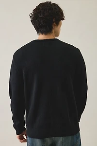 Rhythm Stripe Fisherman Knit Crew Neck Sweater