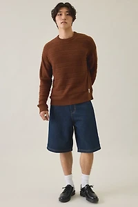 Rhythm Jackson Stripe Knit Crew Neck Sweater