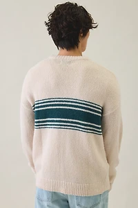Rhythm Strata Stripe Knit Crew Neck Sweater