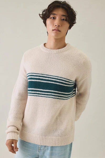 Rhythm Strata Stripe Knit Crew Neck Sweater
