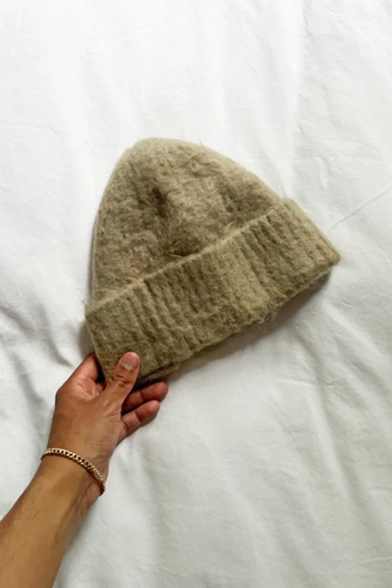 Acne Studios Mohair Khaki Beanie