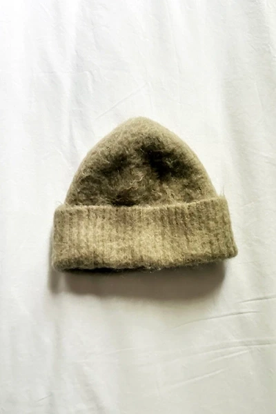 Acne Studios Mohair Khaki Beanie