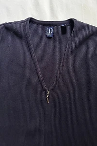 Vintage GAP Cotton Rib Navy Sweater Vest