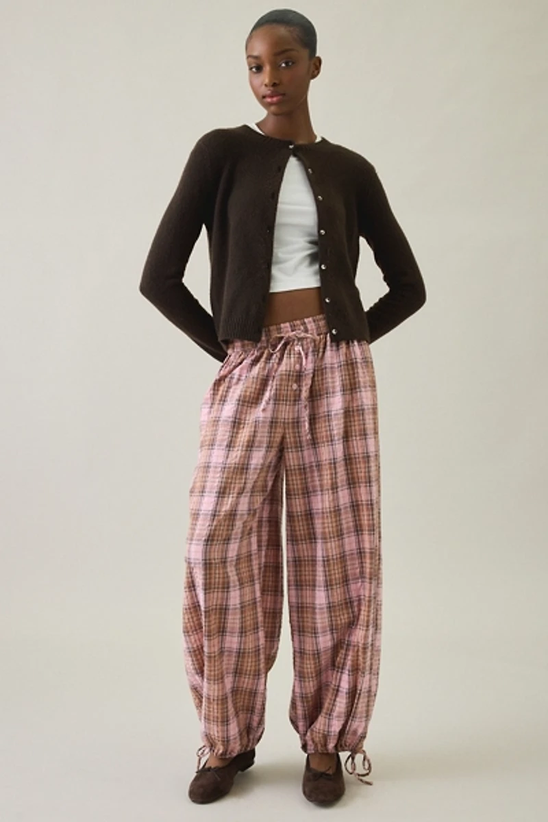 UO Benny Crinkle Cotton Balloon Pants