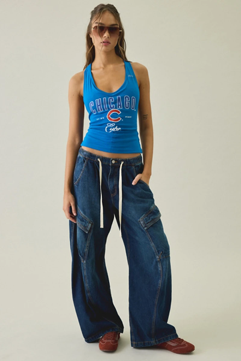 Off Season MLB Ruched Halter Top