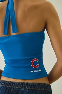 Off Season MLB Ruched Halter Top