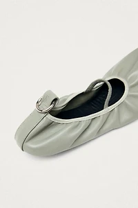 ALOHAS Naira Barefoot Leather Ballet Flats
