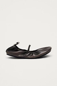 ALOHAS Naira Barefoot Vintage Effect Leather Ballet Flats