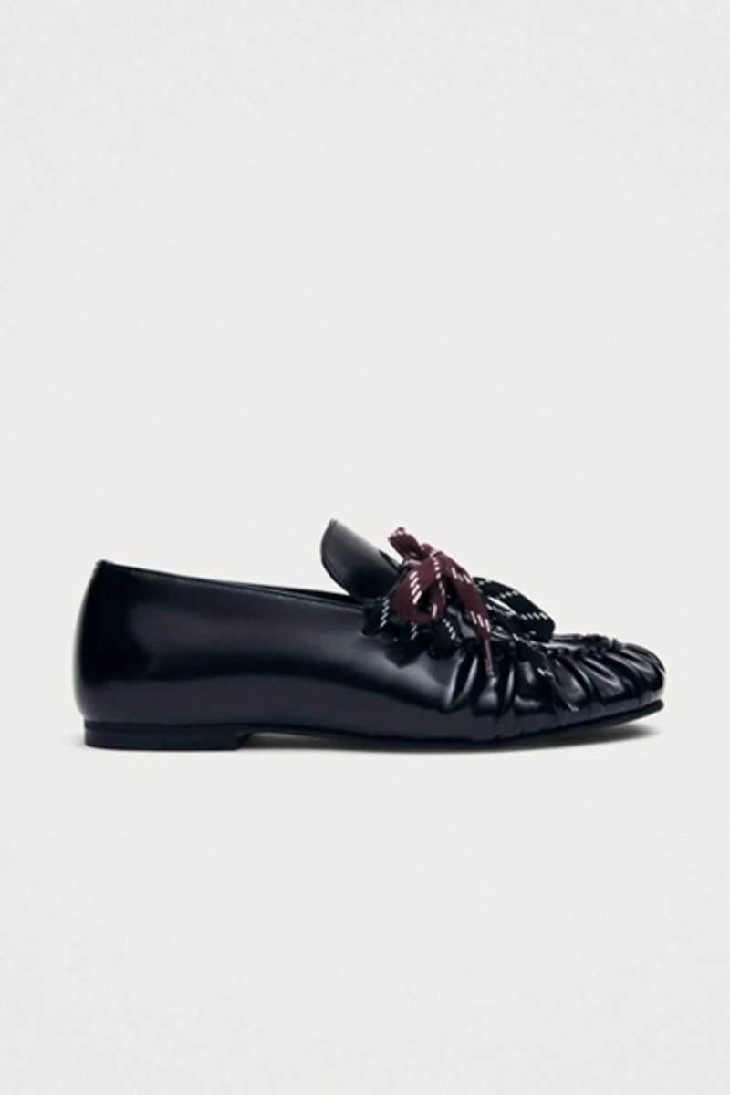 ALOHAS Aven Lace Leather Loafers