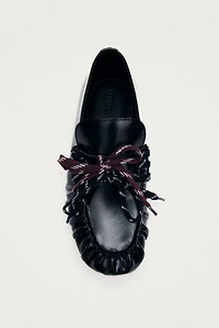ALOHAS Aven Lace Leather Loafers