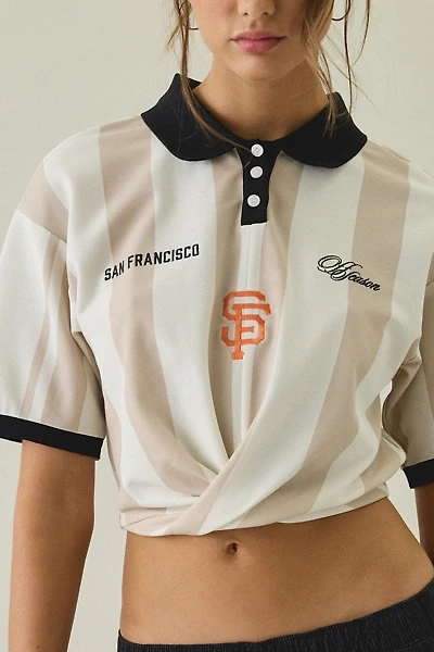 Off Season MLB Twist-Front Rugby Tee
